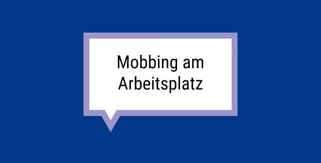 Rechteckige Sprechblase auf blauem Hintergrund in der 