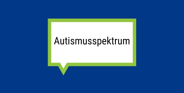 Rechteckige Sprechblase auf blauem Hintergrund in der 