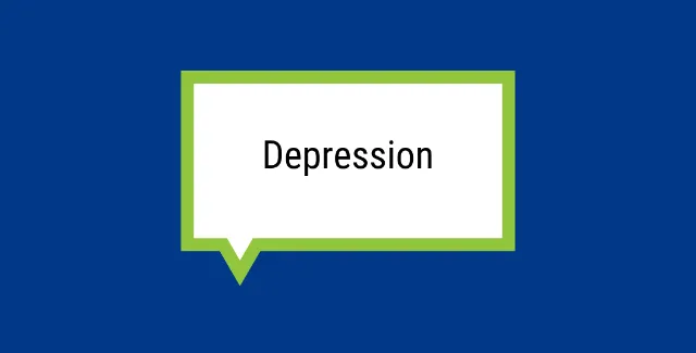 Rechteckige Sprechblase auf blauem Hintergrund in der 