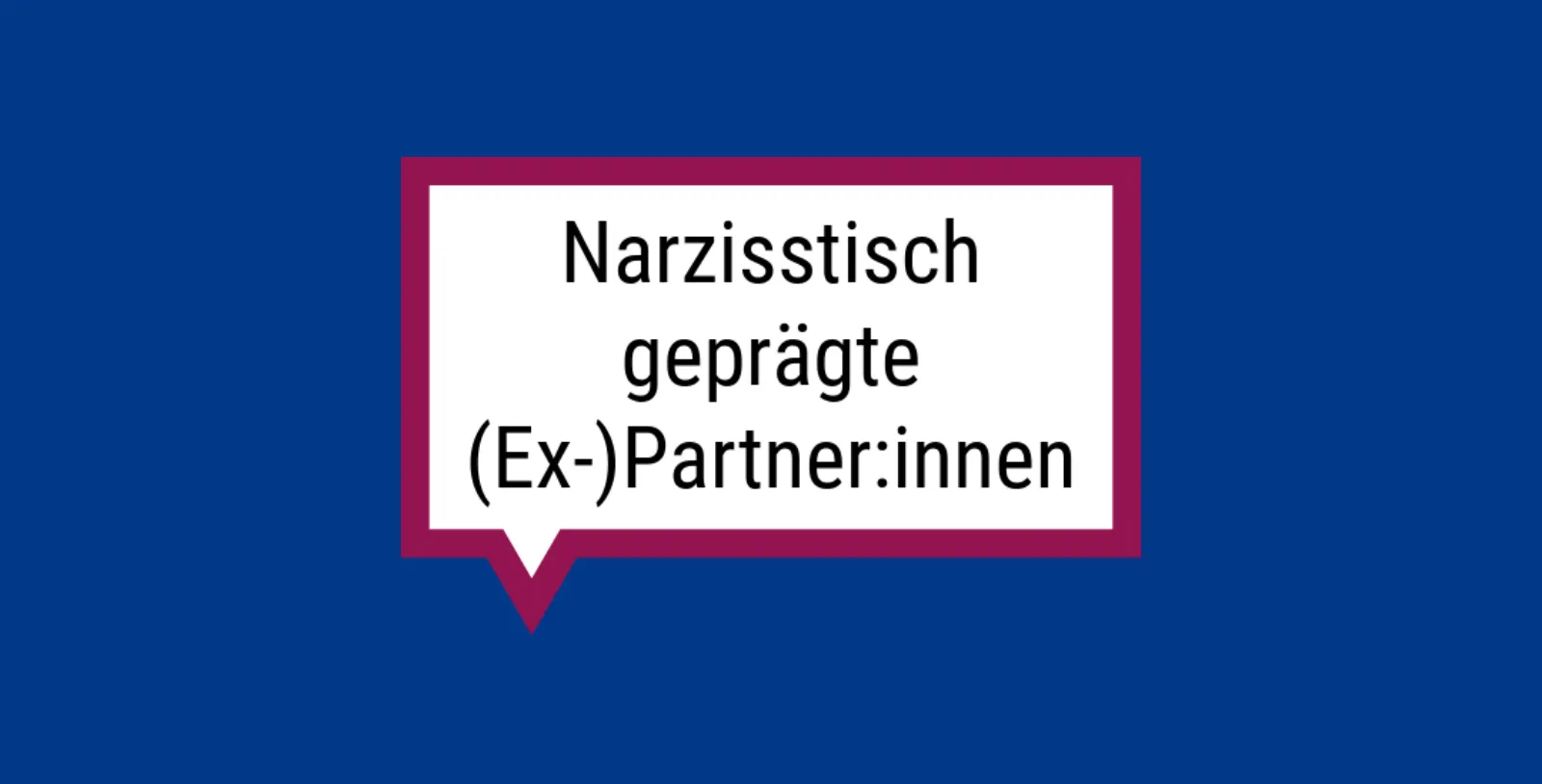 Rechteckige Sprechblase auf blauem Hintergrund in der 