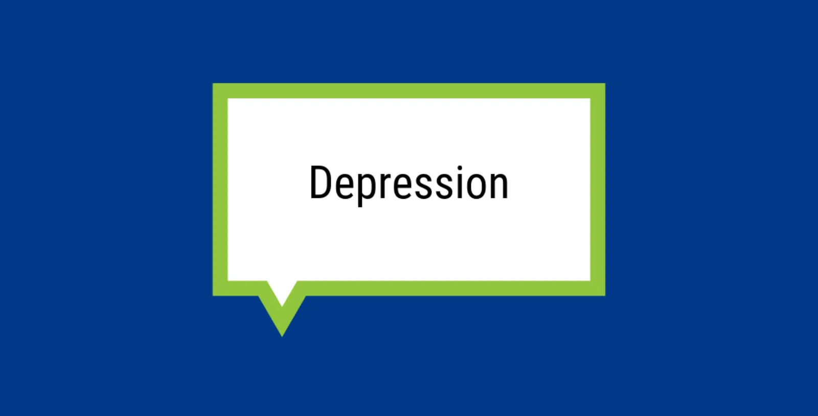 Rechteckige Sprechblase auf blauem Hintergrund in der 